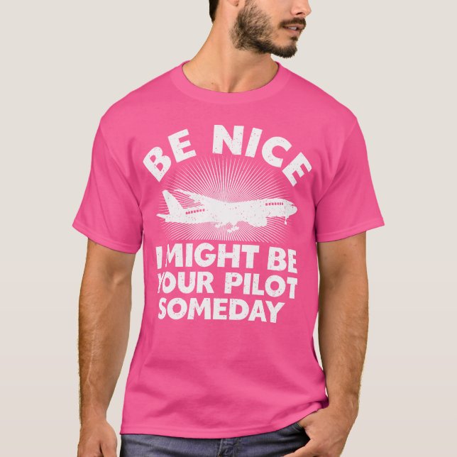 Funny Pilot Design Frauen Luftfahrzeug T-Shirt (Vorderseite)