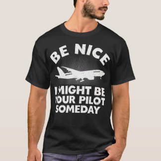 Funny Pilot Design Frauen Luftfahrzeug T-Shirt