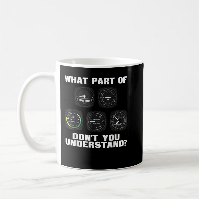Funny Pilot Design für Frauen Flugzeug Flugzeug Kaffeetasse (Links)
