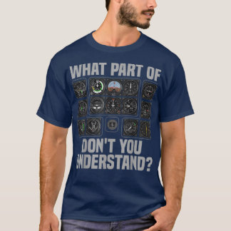 Funny Pilot Design für Frauen Flugzeug Flugzeug T-Shirt