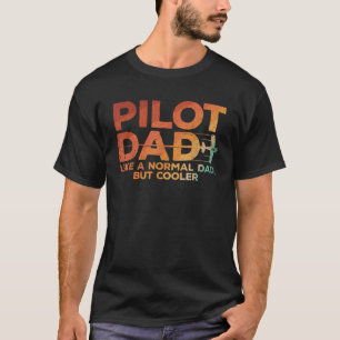 Funny Pilot Vater Art for Men Pater Aviation Airpl T-Shirt