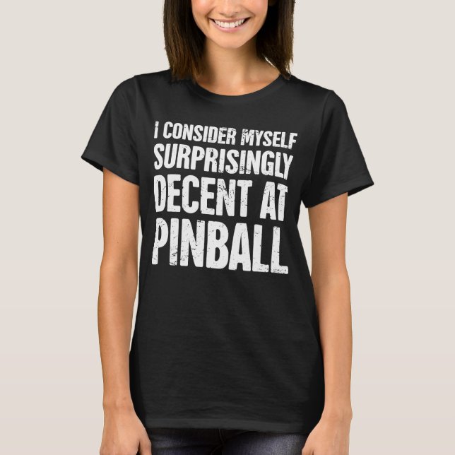 Funny Pinball Machine Sammeln klassischer Pinball T-Shirt (Vorderseite)
