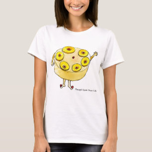 Funny Pineape Auf dem Rücken Cake Quirky Art Spaß T-Shirt