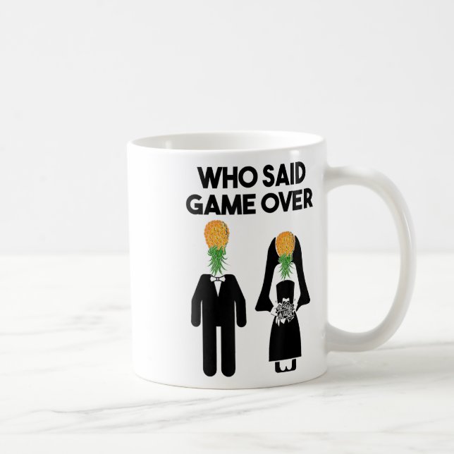 Funny Pineaple Swinger Geschenk Wedding Bride Groo Kaffeetasse (Rechts)