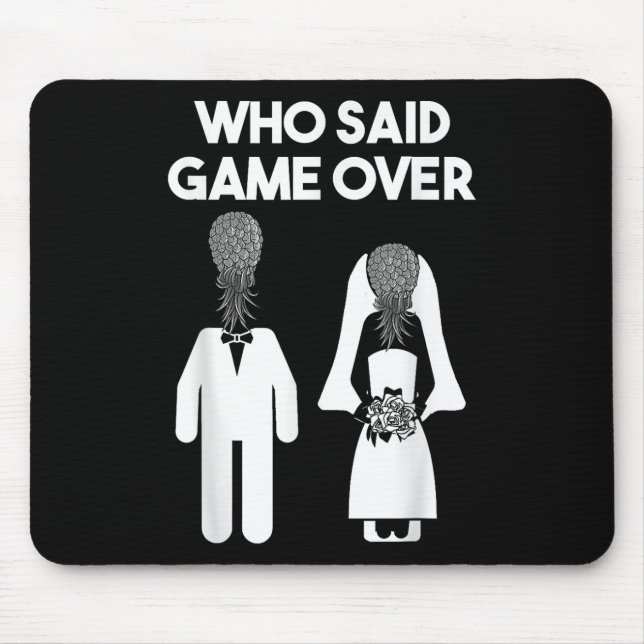 Funny Pineaple Swinger Geschenk Wedding Bride Groo Mousepad (Vorne)