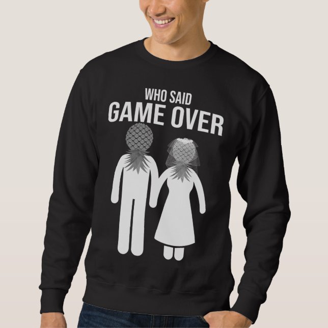 Funny Pineaple Swinger Geschenk Wedding Bride Groo Sweatshirt (Vorderseite)