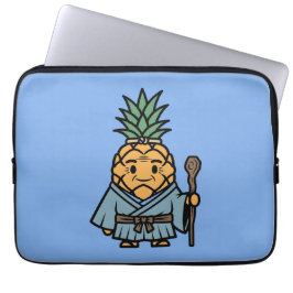 Funny Pineapple Sensei Master Samurai Illustration Laptopschutzhülle