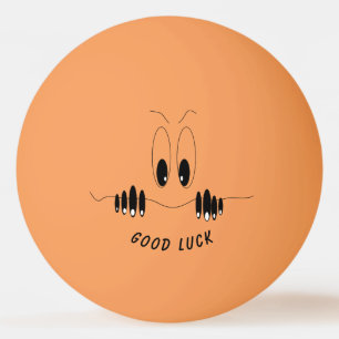 Funny Ping Pong Ball mit Neugier Eyes Viel Glück Tischtennisball