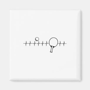 Funny Ping Pong Geschenk für Männer Frauen Tischte Magnet