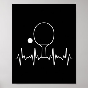 Funny Ping Pong Geschenk für Männer Frauen Tischte Poster