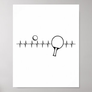 Funny Ping Pong Geschenk für Männer Frauen Tischte Poster