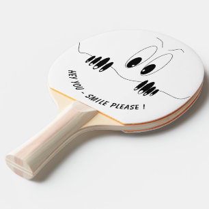 Funny Ping Pong Paddle mit spielerischen Augen - L Tischtennis Schläger