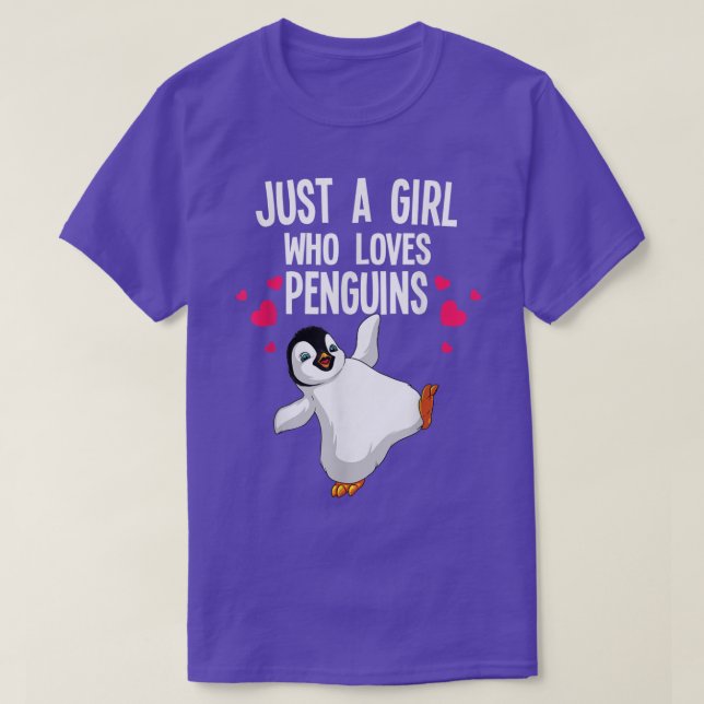 Funny Pinguin Design für Frauen Mädchen Kinder Aqu T-Shirt (Design vorne)