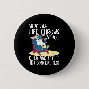 Funny Pinguin Funny Zitat Leben Grafik T-Shirts fü Button