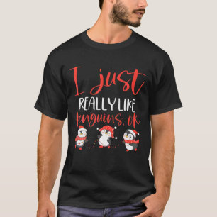 Funny Pinguin Geschenk ich einfach wirklich wie Pi T-Shirt