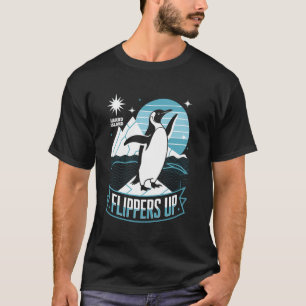 Funny Pinguin Heard Island Flippers Up T-Shirt