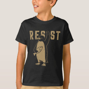 Funny Pinguin Resist Pinguine Protest gegen Tari T-Shirt
