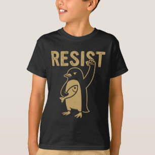 Funny Pinguin Resist Pinguine Protest gegen Tari T-Shirt