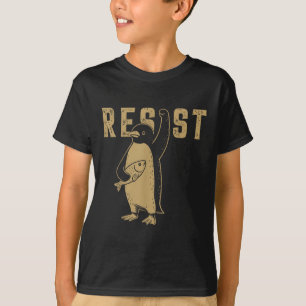 Funny Pinguin Resist Pinguine Protest gegen Tari T-Shirt