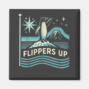 Funny Pinguin Resist Protest gegen Tarrifs Magnet