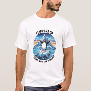 Funny Pinguin Resist Protest gegen Tarrifs T-Shirt