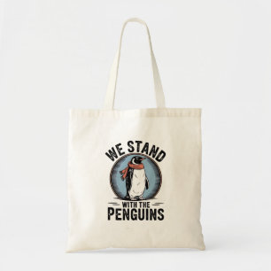 Funny Pinguin Resist Protest gegen Tarrifs Tragetasche