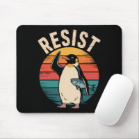 Funny Pinguin Resist Protest gegen Zölle
