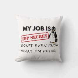 Funny Pinguin-Work-Kampf Kissen