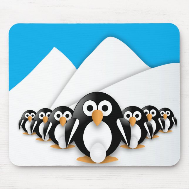 Funny Pinguins Mousepad (Vorne)