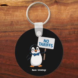 Funny Pinguins NO TARIFFS Taxes Unglaublich witzig Schlüsselanhänger