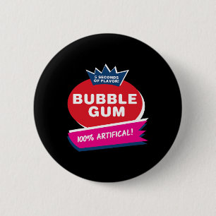 Funny Pink Bubble Gum Halloween Kostüm Button
