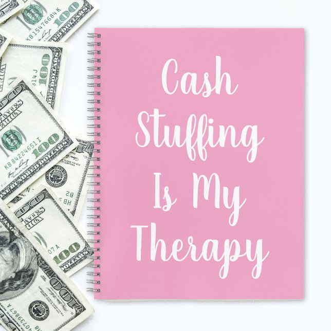 Funny Pink Cash Stuffing ist meine Therapie Notizbuch (Funny Pink Cash Stuffing Is My Therapy Notebook
)