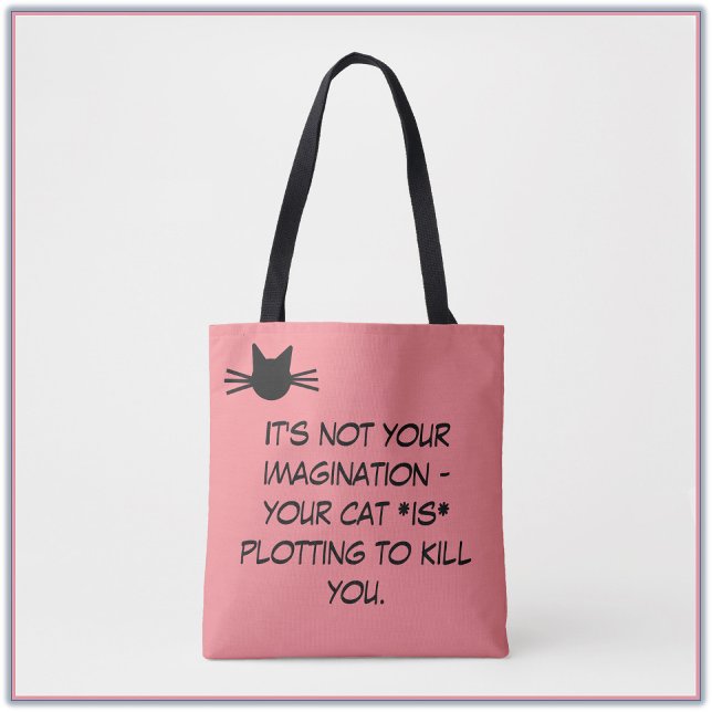 Funny Pink Cat MemeTote Bag (Von Creator hochgeladen)