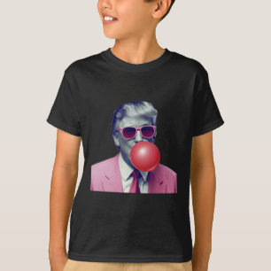 Funny Pink Donald Trump Bubble Gum Yum T-Shirt
