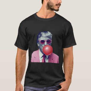 Funny Pink Donald Trump Bubble Gum Yum T-Shirt