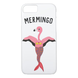 Funny Pink Mermingo Flamingo Meerjungfrau Kreatur Case-Mate iPhone Hülle