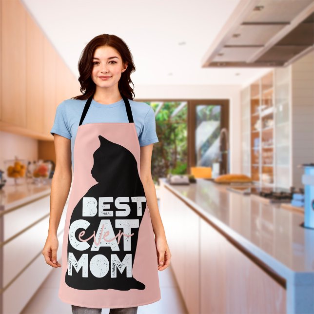 Funny Pink Mutter Tag Beste Katze Mama je Schürze (Von Creator hochgeladen)