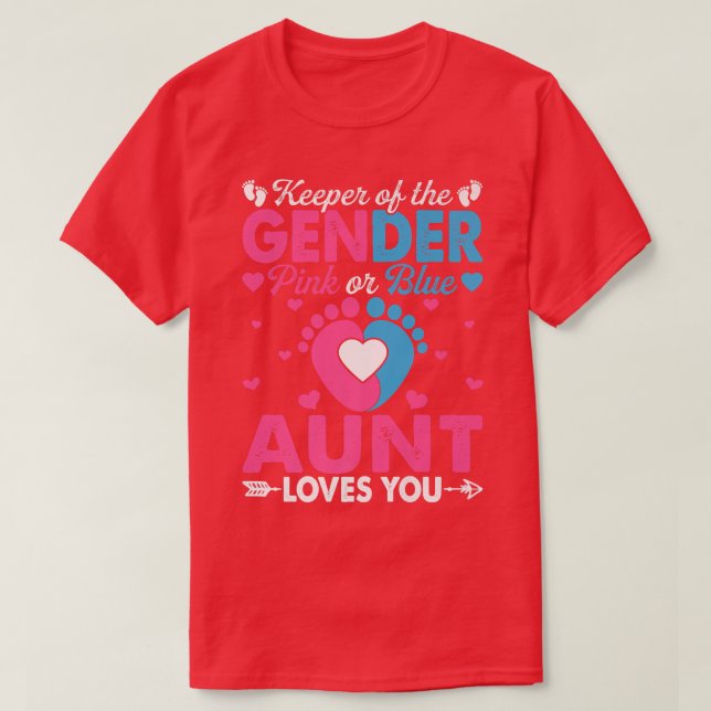 Funny Pink oder Blue Tante Lieben Sie Geschlecht o T-Shirt (Design vorne)