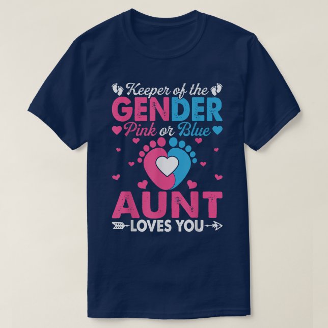 Funny Pink oder Blue Tante Lieben Sie Geschlecht o T-Shirt (Design vorne)