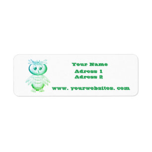 Funny Pink Owl Personalized kids