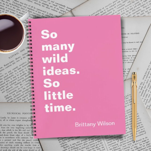 Funny Pink Spiral Notebook Notizbuch (Von Creator hochgeladen)