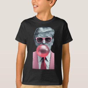 Funny Pink Trump Bubble Gum Yum T-Shirt