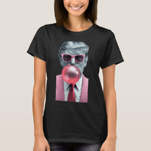 Funny Pink Trump Bubble Gum Yum T-Shirt