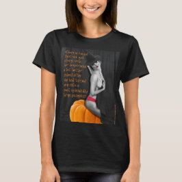 Funny Pinup Wittling Halloween Meme Joke Goth T - T-Shirt