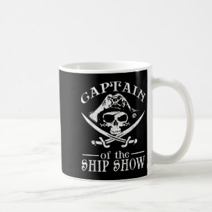 Funny Pirate Design Captain Ship Show Boati Kaffeetasse