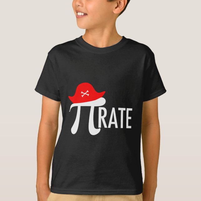 Funny Pirate Math Pun - Pi Day Symbol Spaß T-Shirt (Vorderseite)