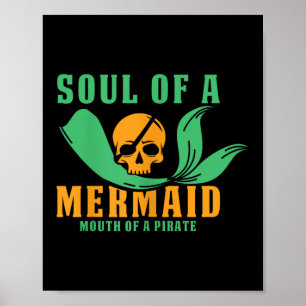 Funny Pirate Outfit Freebooter Karibik Poster