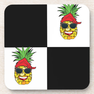 Funny Pirate Pineapple Getränkeuntersetzer