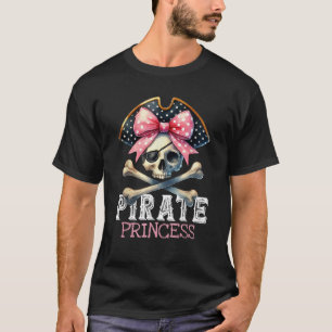 Funny Pirate Princess Coquette Bow Halloween Costu T-Shirt