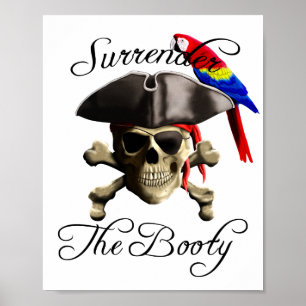 Funny Pirate Verzicht auf den Hintern Poster